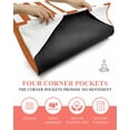 thumbnail image 3 of Orange Stripes Yoga Towel for Hot Yoga Non Slip, Simple Orange White Texture Yoga Mat Towel Absorbent Yoga Sweat Towels Microfiber Hot Yoga Blanket for Bikram Pilates 26"x74", 3 of 7