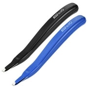 Uxcell Magnetic Staplers Puller Office Home Staple Remover Tools, Black Blue 2 Pack