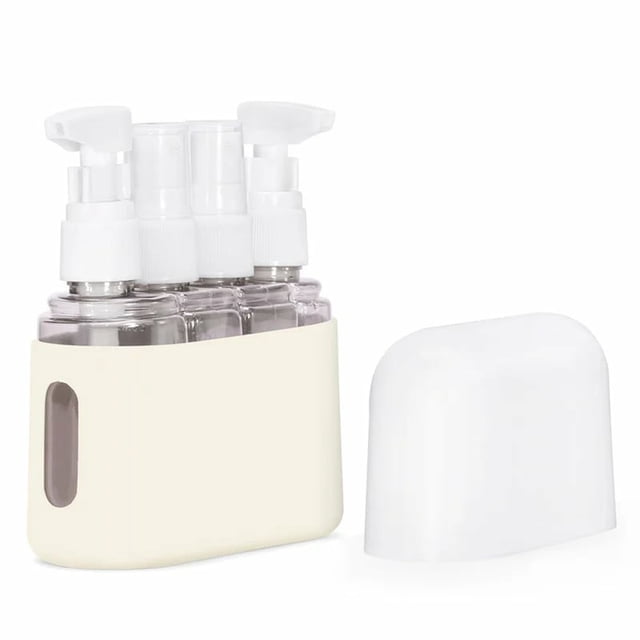 Kieccall Travel-sized Travel-sized Transparent Plastic Spray Bottle For Shampoo And Conditioner Portable Set Mini Shampoo Dispenser Portable Travel Bottle Set