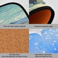 thumbnail image 2 of 2-Piece Kitchen Mat Set Non Slip Washable Floor Mats Decorative Rugs for Kitchen Sink Laundry Black Cat Walking Fields, 2 of 7
