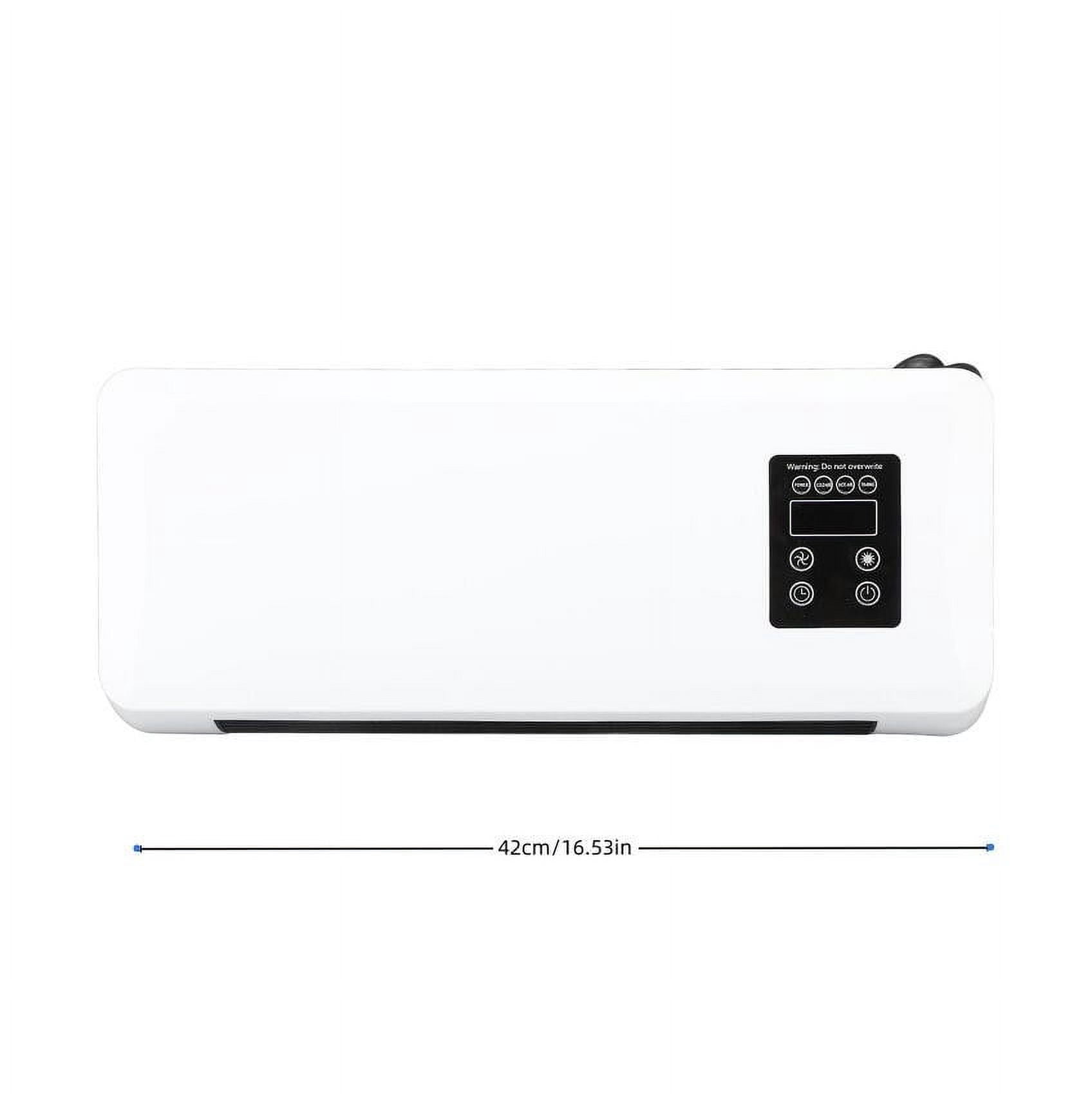 wadada Through the Wall Air Conditioner, 110V, 90° Oscillating Fans, for Bedroom, Living Room, Apartment, with Remote, Household Cool Heater Quick Cooler Conditioner, Wall Air Conditioner (White)