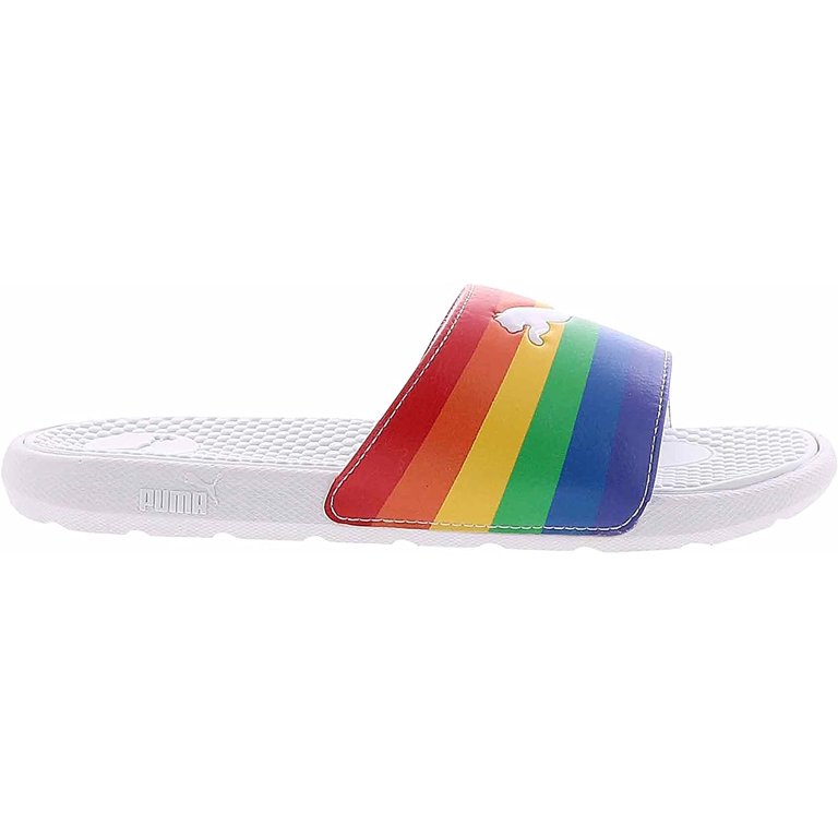 Adidas sales rainbow slides