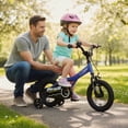 thumbnail image 4 of Costway Kids Bike, 12 Inch Bicycle for Children with Removable Training Wheels, Dual Brakes Blue, 4 of 10