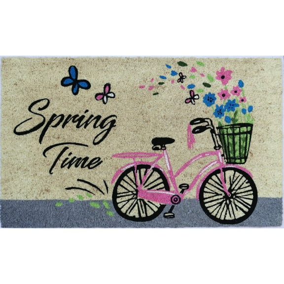Imports Décor Bicycle Doormat in Coir/PVC Material