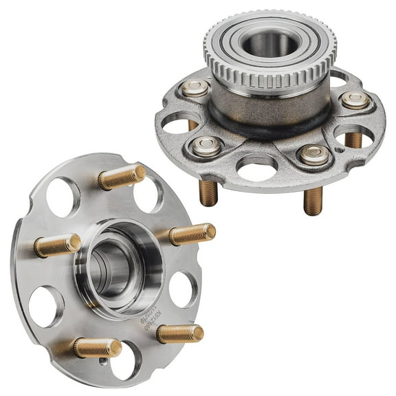 Detroit Axle - 2pc Rear Wheel Bearing Hubs for 1999-2004 Honda Odyssey, 1999 Isuzu Oasis, 2 Wheel Hubs Assembly Set 2000 2001 2002 2003 Replacement