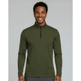 thumbnail image 2 of Real Essentials 3 Pack: Men's Dry-Fit Active Quarter Zip Long Sleeve Athletic Performance Pullover (Available In Big & Tall), 2 of 7