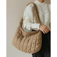 thumbnail image 4 of JUYGO Trendy Large Capacity Shoulder Bag Padded Women Handbag Cozy Winer Down Crossbody Bag, 4 of 6