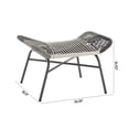 thumbnail image 5 of Ashland Modern 3-Piece Patio Conversation Set with Foot Ottomans in Cream, 5 of 20