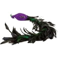 thumbnail image 4 of Kurt Adler Large Purple/Blue Feather Peacock on Clip, 4 of 7