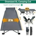 Slsy Oversized XXL Folding Camping Cots for Adults 900lbs, 2 Pack 32" Wide XXL Sturdy Sleeping