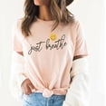 thumbnail image 2 of JUST BREATHE SMILELY sleeve Tees, 2 of 7