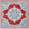 thumbnail image 3 of SAFAVIEH Brentwood Cahal Oriental Area Rug, Red/Ivory, 5' x 5' Square, 3 of 8
