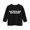 Black, variant on Coerni Girls Crewneck T Shirt Long Sleeve Slogan Print Tee Pullovers Hair Would Only Slow Me Down Kids Fall Daily Clothes