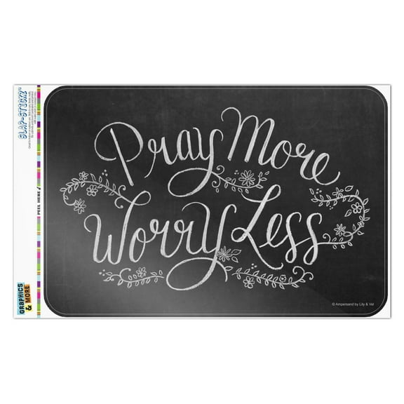 Pray More Worry Less Home Business Office Sign