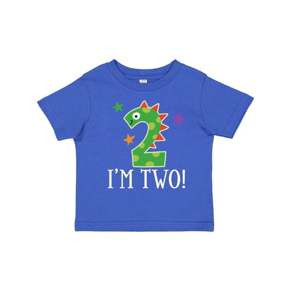 Inktastic 2nd Birthday Dinosaur Party 2 Year Old Boys or Girls Toddler T-Shirt