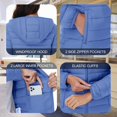 thumbnail image 5 of YUCOLEN Women's Lightweight Puffer Jacket with Hood Pockets Quilted Padded Full-zip Water-Resistant Windproof Transitional Winter Coat Light Blue M, 5 of 6