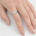 thumbnail image 4 of Love Purity Promise Girlfriend Ring .925 Sterling Silver Band Jewelry Female Male Unisex Size 6, 4 of 4