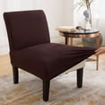 thumbnail image 4 of Topchances Armless Accent Chair Covers Water-Repellent Knitted Stretch Slipper Chair Couch Slipcovers Removable Washable Furniture Protector Covers for Living Room Home Hotel, 4 of 9