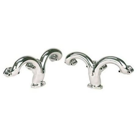 Polished Manifold - Tru-Ram® SBC Exhaust Manifolds, Polished Stainless