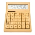 thumbnail image 2 of Calculadora, Calculadora De Función Con Batería De Madera Pantalla LCD Digital Multifunción De 12 Bits Para El Hogar, 2 of 7