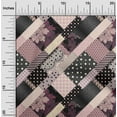 thumbnail image 2 of oneOone Silk Tabby Wine Fabric Asian Floral With Dot Mix Sewing Craft Projects Fabric Prints By Yard 42 Inch Wide, 2 of 4