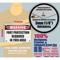 thumbnail image 2 of FOOT PROTECTION REQUIRED IN THIS AREA | Warning Notice Caution Danger 3mm PVC Sign, 2 of 4