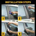 thumbnail image 1 of 10Pcs Window B Pillar Post Trim Gloss Black Lightweight Rugged High Strength Window Pillar Posts Sticker For Sonata, 1 of 3