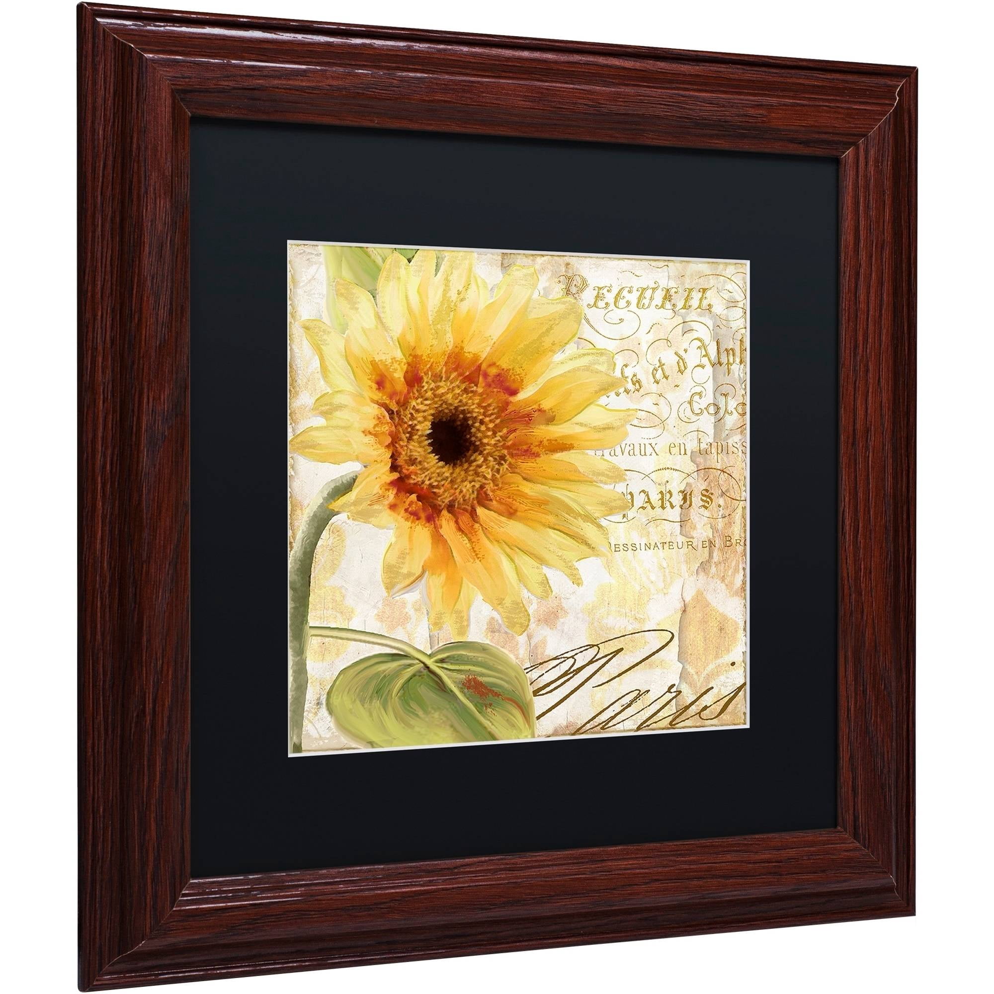 Trademark Fine Art "Ete I" Canvas Art by Color Bakery Black Matte, Wood Frame