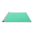 thumbnail image 2 of Ahgly Company Machine Washable Indoor Rectangle Abstract Turquoise Blue Contemporary Area Rugs, 2' x 5', 2 of 4