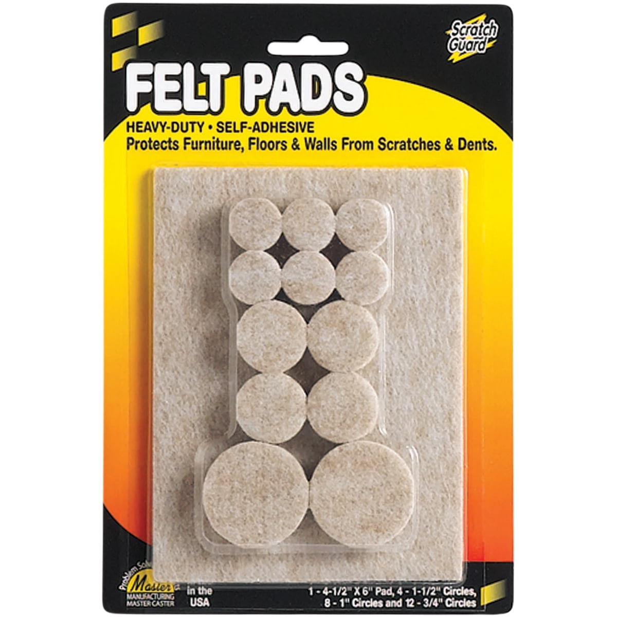 Scratch Guard Felt Pads Combo Pack 25/PkgBeige Walmart Canada