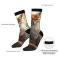 thumbnail image 4 of Pofeuu Mystic Fox With Halo Print Crew Socks, Adult Running Hiking Socks for Youth and Adult, 4 of 6