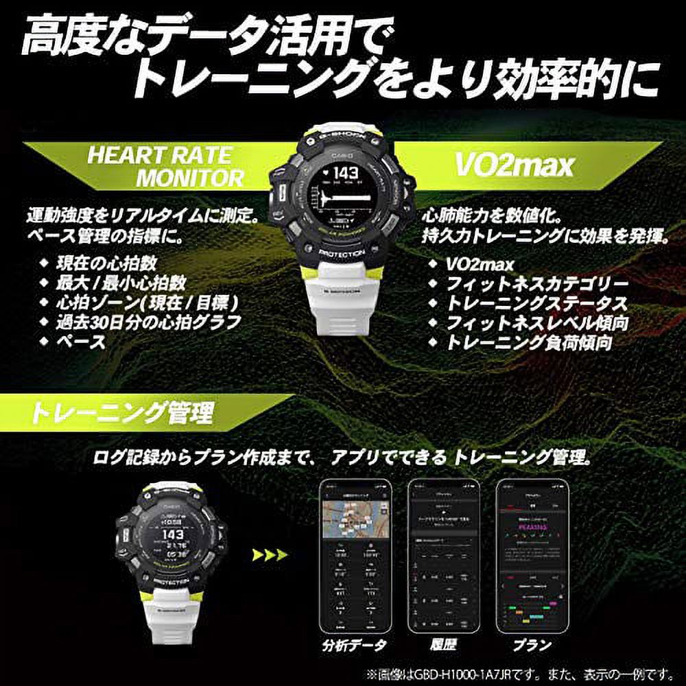 Casio] Watches G-SHOCK G-SQUAD GBD-H1000-1JR mens black// Heart/ Heart/  Heart