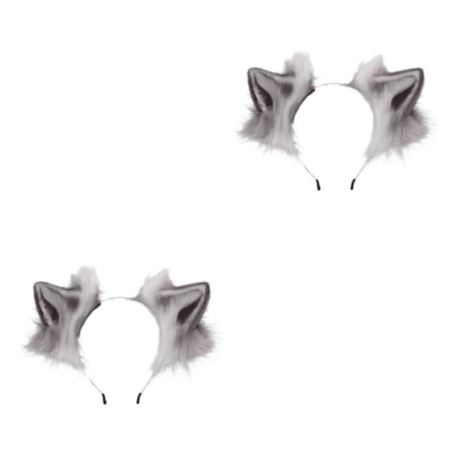 mmirethe Ears Headband With Safe Ingredients Stable Fixation And No Sliding Choice Gray and white 2Set