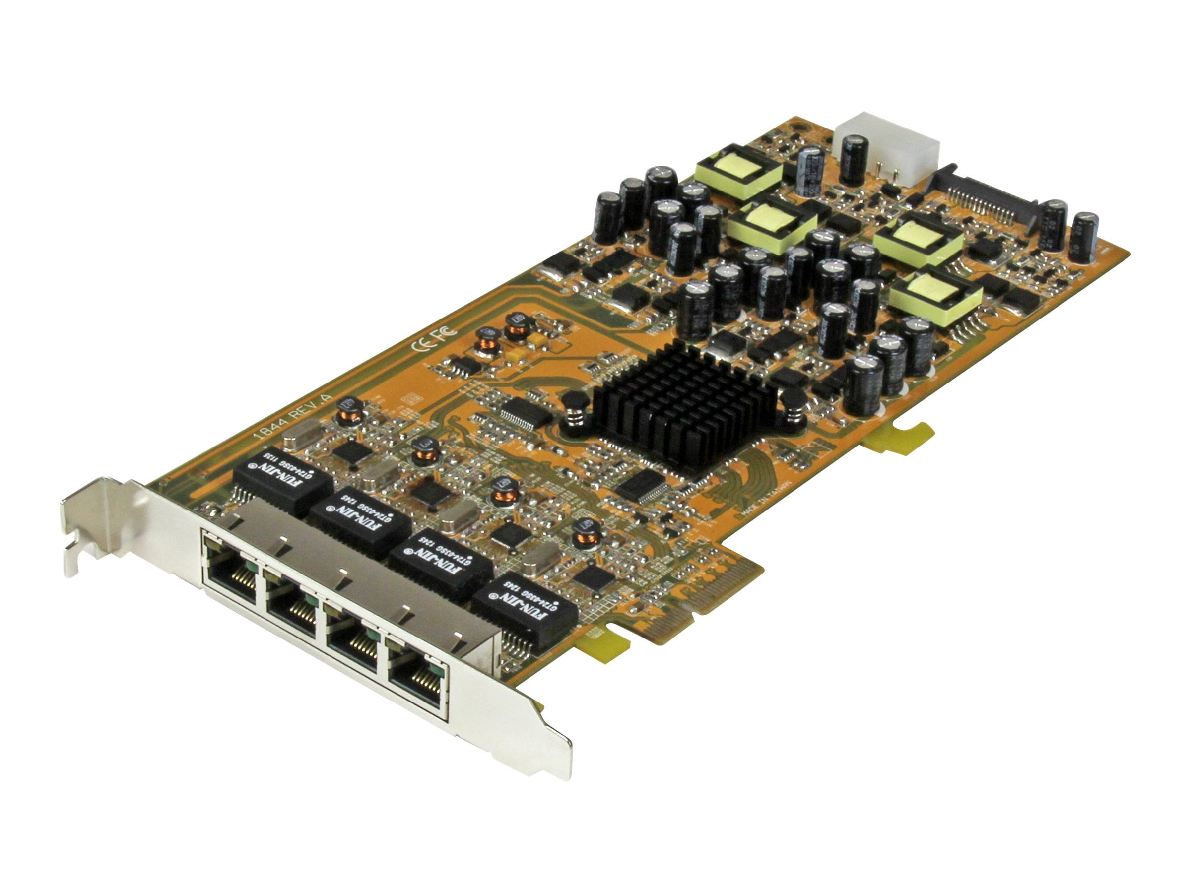 4 Port Gigabit PoE (Power over Card PCIe