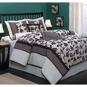 Luxury Textured Rhapsody 7-Piece Comforter Set by Nanshing - King