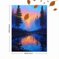 thumbnail image 3 of Misty Forest Sunrise Canvas Print Dining Room Home Wall Art Decor, 3 of 8
