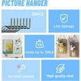thumbnail image 5 of 20pcs Black Super Hook Picture Hangers and Office Pack, Drywall Hooks for Hanging Pictures, Wall Hooks, Picture Hangers, Picture Hanging Kit，Hang Art, Clock, Shelves, Mirrors, 5 of 14