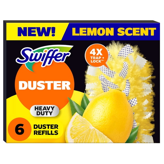 Swiffer Heavy Duty Duster Refills, Lemon 6 Count