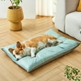 thumbnail image 3 of Premium Leather Pet Bed Mat, Waterproof Antiskid Soft Pet Sleeping Pad for Small to Medium Dogs and Cats, 3 of 5