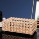 thumbnail image 3 of Cubierta de caja de s de cristal perfecl Rectángulo Dorado Bling soporte de tejido de cristal, 3 of 7