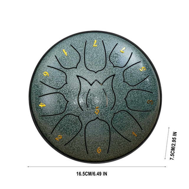 fheaev Tambour à Main pour Enfants 6 Pouces 11 Tons, Tambour à Main pour Adultes