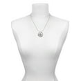 thumbnail image 3 of Delight Jewelry Silvertone Music Clef - Round Seal Live Ring Charm Necklace, 18", 3 of 4