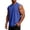 Royal Blue, variant on Zimjoy Men's Vintage Washed Cotton Sleeveless Tank Top Summer Crew Neck Muscle Shirt for Gym Workout Casual Streetwear Black L