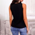 thumbnail image 7 of Women Tank Top V Neck Sleeveless Sequin Decoration Casual Cool Summer Sleeveless T Shirt Black XL, 7 of 7