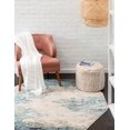 thumbnail image 4 of Unique Loom Vivid Collection Area Rug - Mumbai (7' 10" Octagon Blue/Ivory), 4 of 7
