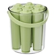 thumbnail image 2 of olkpmnmk Silicone Ice Cube Trays, Long Ice Stick Mold for Water Bottles, Easy Release, Dustproof, Reusable Long Ice Cube Sticks for DIY Whiskey Cocktail Coffee Beverages, 3.9x3.5 Inch, 2 of 5