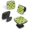 thumbnail image 2 of 4 Pcs Cabinet Handle Drawer Pulls Four Leaf Clover Knobs with Screws Square Furniture Office Cabinet Knob Decoration, 2 of 7