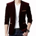 thumbnail image 1 of Men Formal Blazer Jacket Coat Wedding Business Button Slim Fit Suit Tuxedo, 1 of 11