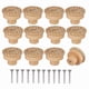 thumbnail image 1 of 12 Pack Bohemian Style Round Rattan Dresser Knobs Handcrafted Knobs with Screws Wooden Furniture Knobs for Dresser Drawers Cabinet LO-Ron, 1 of 5