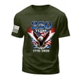 thumbnail image 4 of 4th of July Shirts Men 250 Anniversary USA T-Shirt Round Neck Short Sleeve Patriotic Shirts (AG,L), 4 of 6